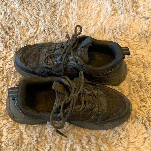 ZARA CHUNKY BLACK SNEAKERS - Picture 7 of 9